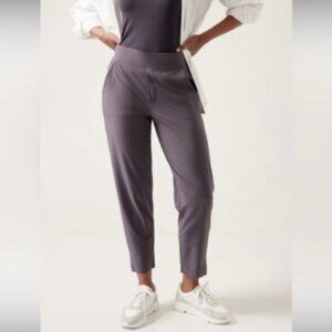 Athleta Purple‎ Grey High Rise Brooklyn Ankle Pants